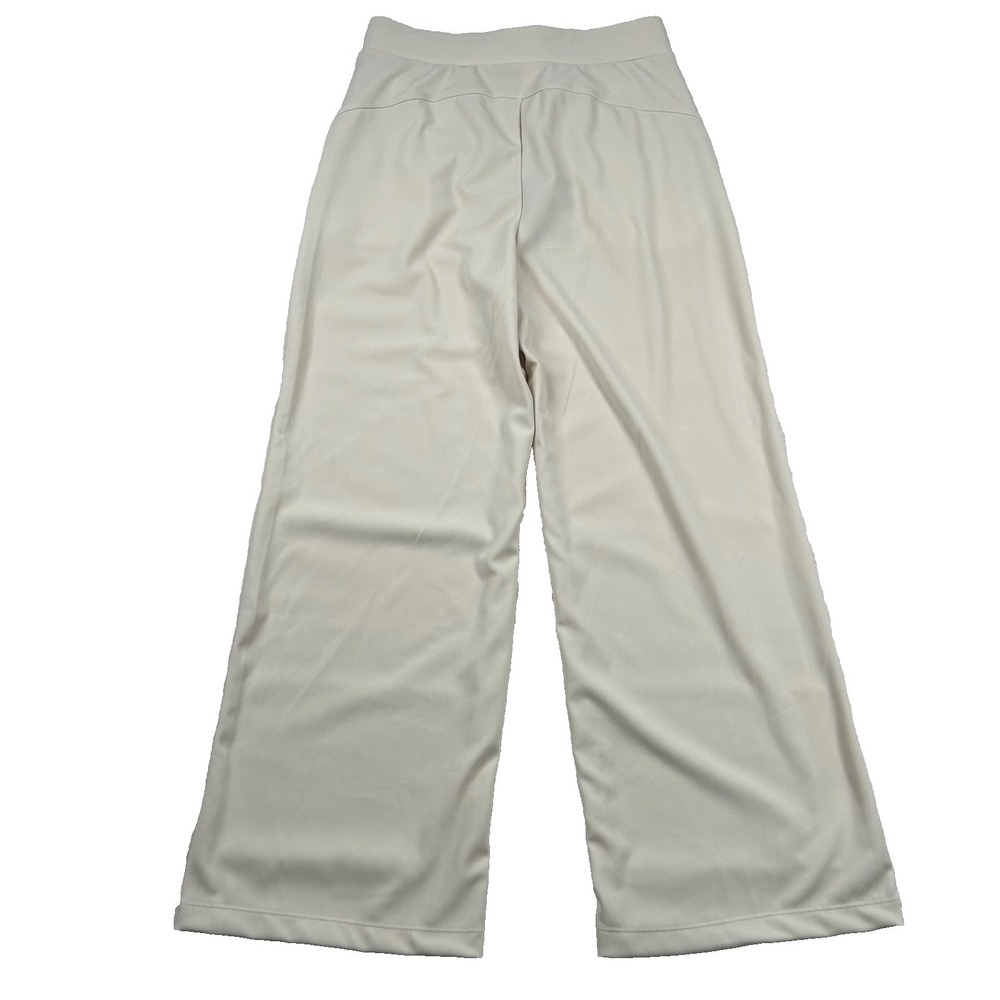 Halara Pants Womens M Reg Flex MicroWaffle Wide Leg Beacy Stretch Bone Textured - Picture 2 of 9